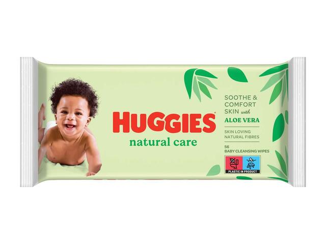 Huggies Natural Care servetele umede pentru bebelusi 56 bucati