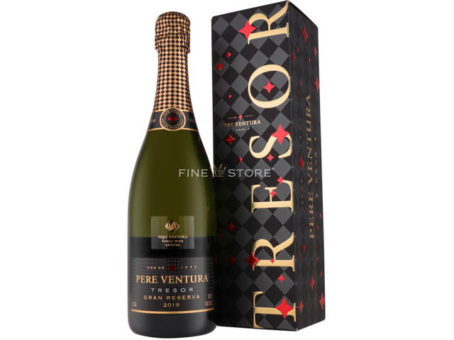 Pere Ventura Tresor Gran Reserva Brut Nature Cutie Cadou 0.75L