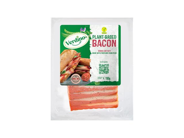 Verdino Bacon Vegetal Afumat Felii 80G