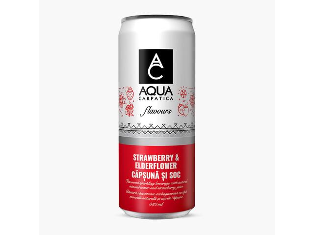 Aqua Carpatica Flavours Apa Minerala Capauni Si Soc Doza 330 ML