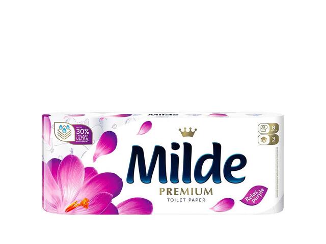 Hartie igienica Milde relax purple 8 role 3 straturi