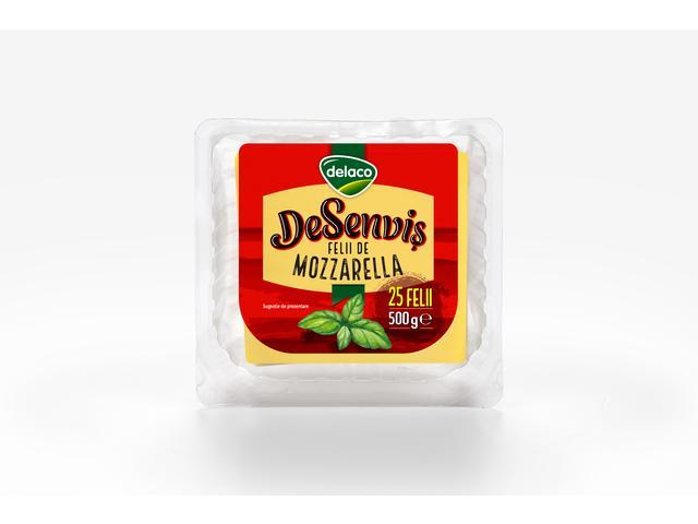 Delaco branza Mozzarella felii 500 g