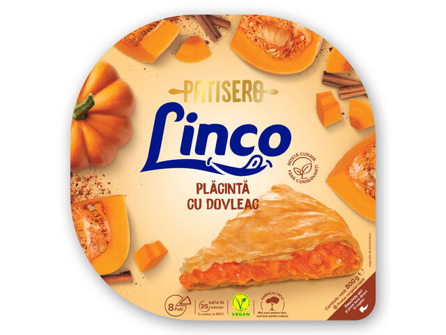 Placinta cu dovleac 800 g Linco