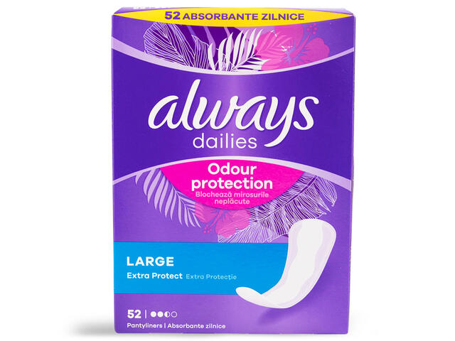 Absorbante zilnice Always Dailies Fresh, 52 buc