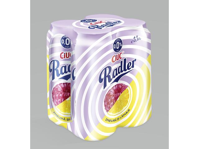 SGR*Ciuc Radler NA zmeura lamaie 4 x 500 ml