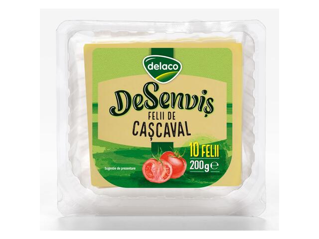 Cascaval felii 200 g Delaco