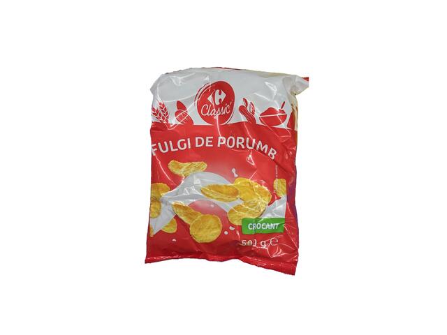 Fulgi de porumb rumeniti in cuptor Carrefour 500g