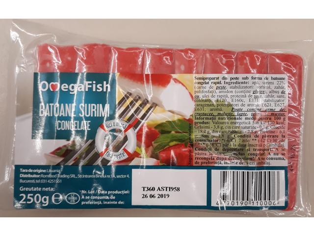 Batoane surimi congelate 250 g Omega Fish