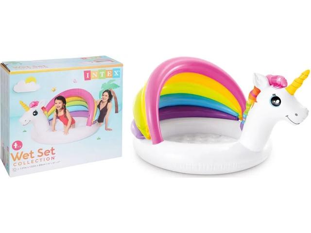 Piscina unicorn Intex, 127x102x60 cm, Multicolor