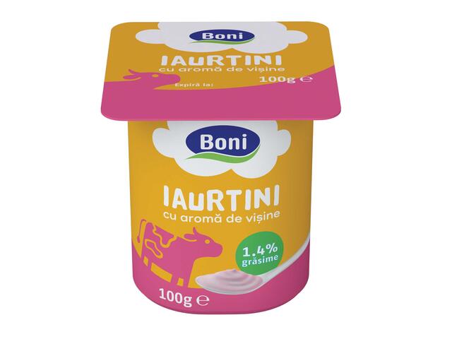 Boni Iaurt cu aroma de visine 1,4%, 100 g