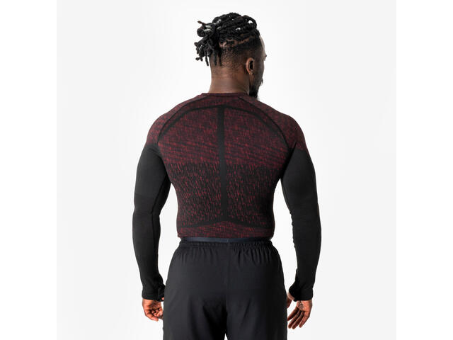 Bluză de fotbal termică fără cusături Keepdry Maro Unisexundefined