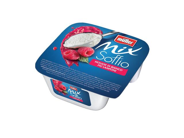 Mix Soffio Iaurt cu Zmeura 120g Muller