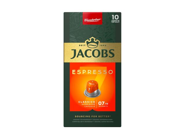 Cafea capsule Jacobs Espresso Classico 7, 10 bauturi x 40 ml, compatibile cu sistemul Nespresso Original®*, 52 g