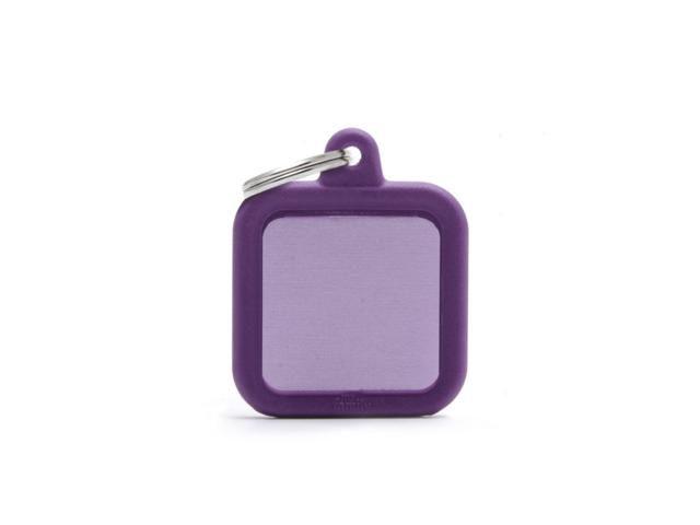 Medalion tag MyFamily Purple Square Rubber 74366