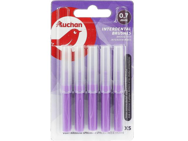 Periute interdentare Auchan, 0.7 mm, 5 bucati