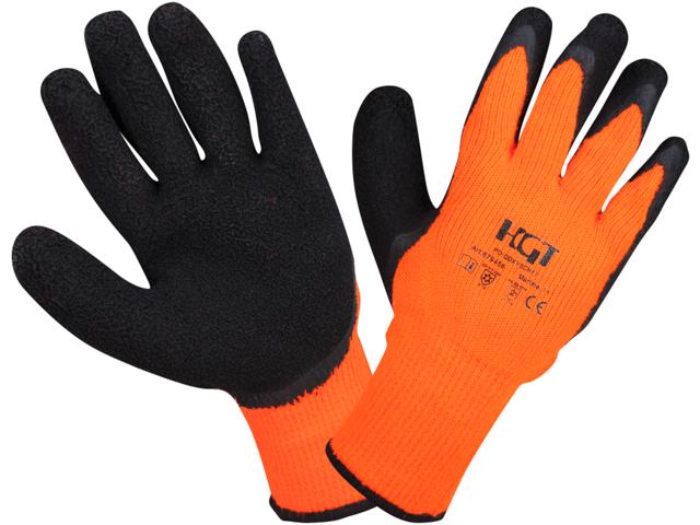 Manusi protectie Winter Grip Evotools Professional, latex/textil, marimea 10, Portocaliu/Negru