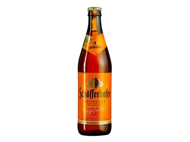 Bere sticla Schofferhofer Hefeweizen nefiltrata 0.5l