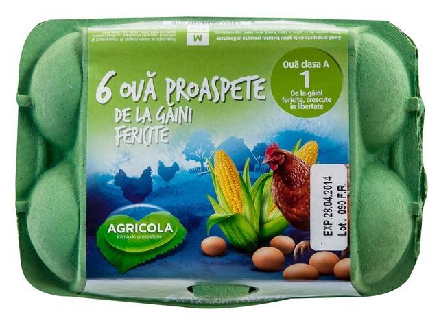 Oua marimea M 6 bucati Cod 1 Agricola