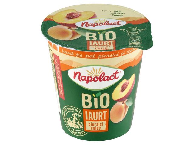 Napolact Bio iaurt piersici si caise 2.6% grasime 130 g