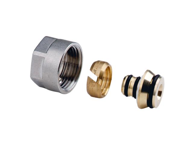 Set 2 racorduri pentru tevi multistratificate Ferro 67861612Y, 3/4 inch, 16 x 2 mm