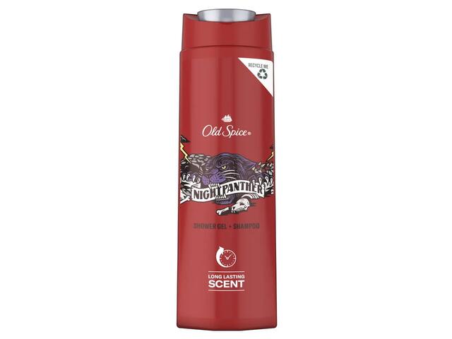 Gel de dus si sampon Old Spice Night Panther pentru barbati, 400ML