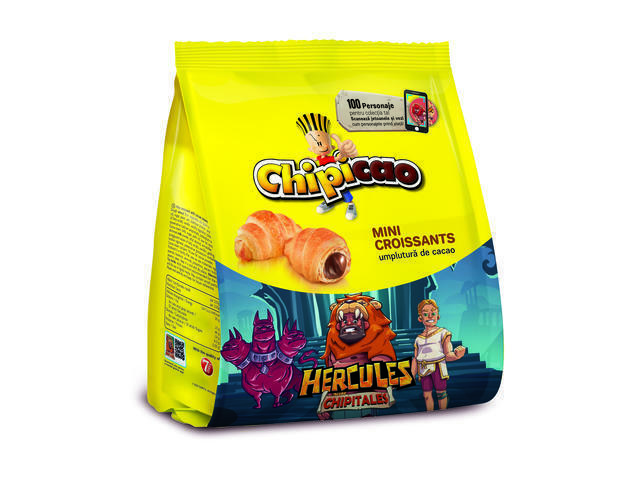 Mini croissants cu umplutura cu cacao 60g