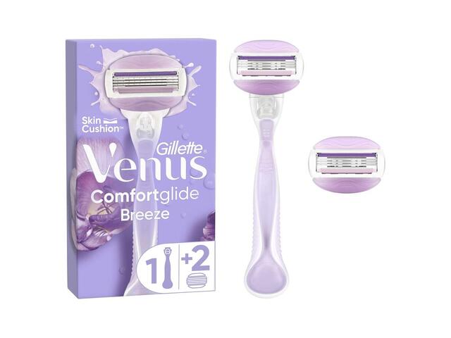 Aparat de ras pentru femei Gillette Venus Breeze, 2 Rezerve