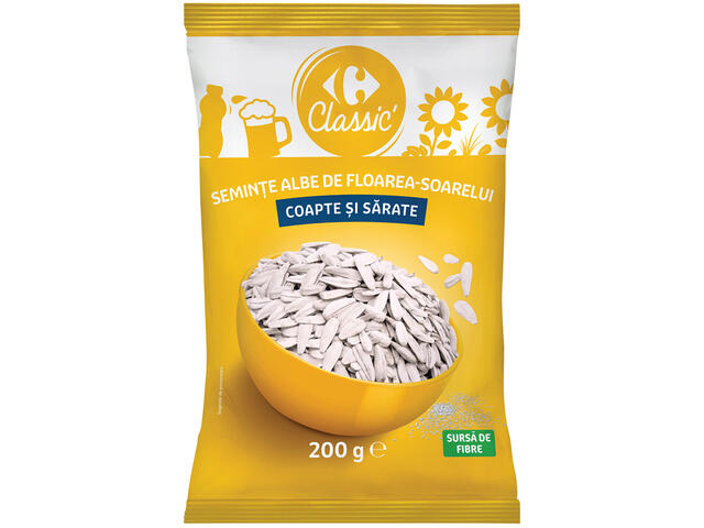 Seminte Albe coapte sare Carrefour Classic 200g