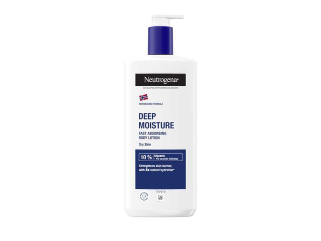Lotiunea de corp intens hidratanta cu absorbtie rapida Neutrogena Formula Norvegiana, 400 ML