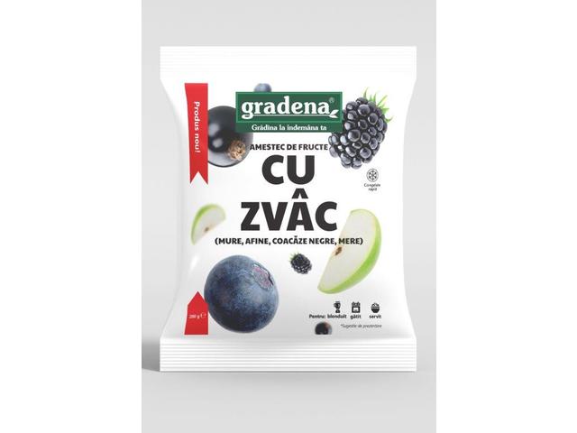 Gradena Amestec de fructe cu zvac mure, afine, mar, coacaze negre 250 g