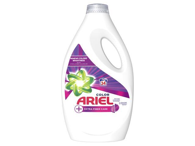 Detergent de rufe lichid Ariel +Extra Fiber Care, 1.75 L, 35 spalari