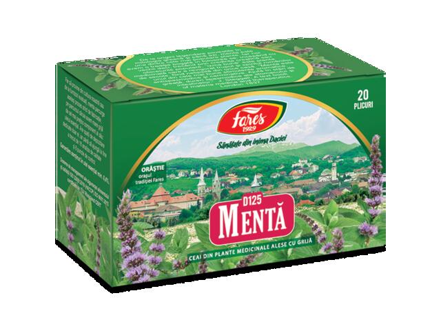 Menta, D125, ceai la plic, Fares