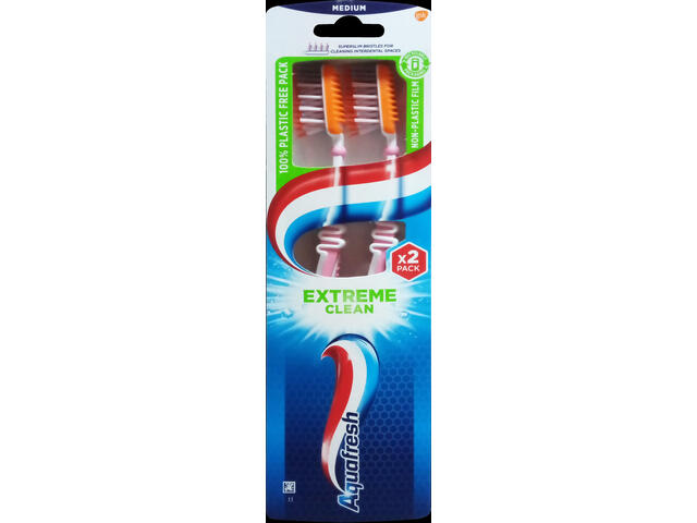 Periuta de dinti Aquafresh Extrem Clean Twin medium 2B