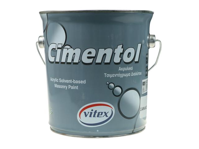 Vopsea acrilica pentru zidarie si beton Vitex Cimentol, interior/exterior, caramiziu, 2.5 l
