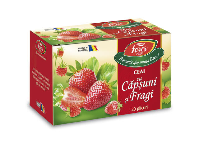 Ceai de capsuni si fragi Fares Aromfruct 40g