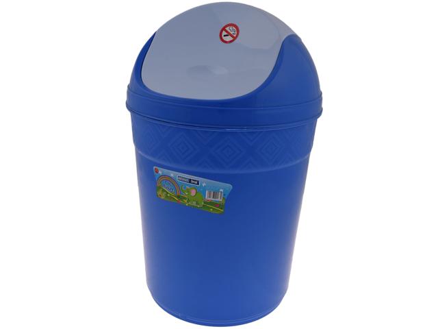 Cos gunoi batant, Inaplast, plastic, albastru, 12 litri