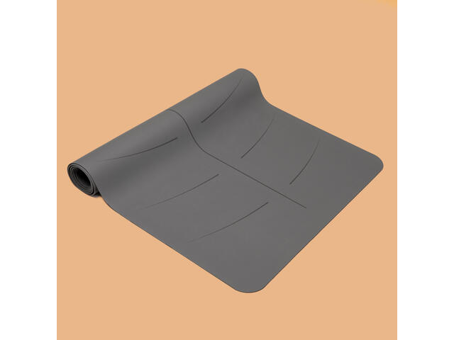 Saltea Yoga Grip+ V2 185 cm x 65 cm x 3 mm Gri