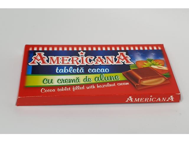 Tableta Cu Crema De Alune,Americana 90 G