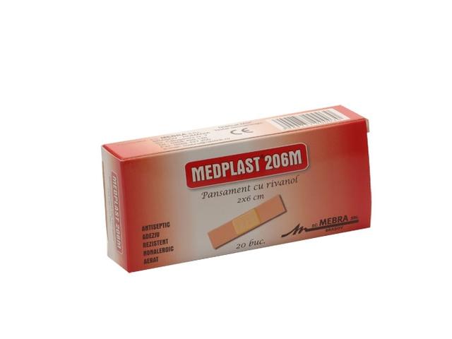 Pansamente adeziv rivanol 206M {2x6cm} 1b - MEDPLAST