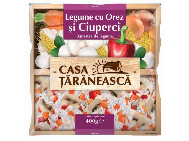 Amestec de legume cu orez si ciuperci, Casa Taraneasca 400g