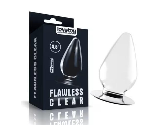 Dildo Anal Flawless Clear 4.5 Inch