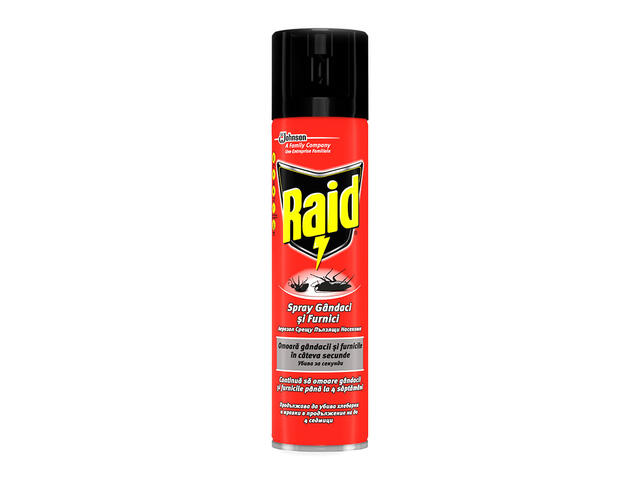 Spray Raid pentru gandaci si furnici, 400 ml