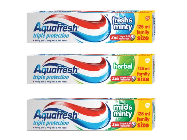 Aquafresh Pasta de dinti active white 125 ml