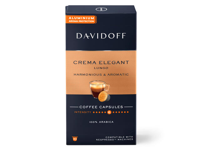 Davidoff Cafe Crema Elegant Lungo cafea 10 capsule x 5.5g
