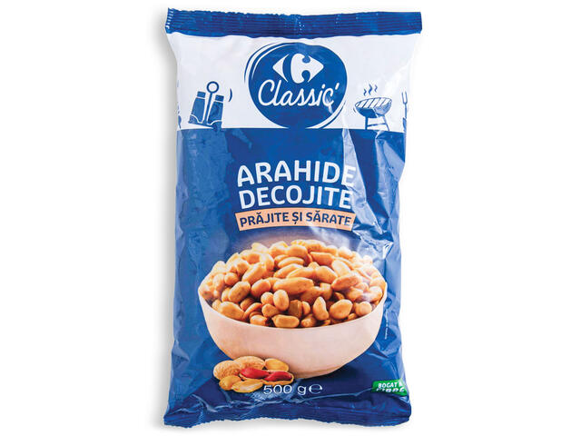 Arahide decojite, prajite si sarate, Carrefour Classic 500g