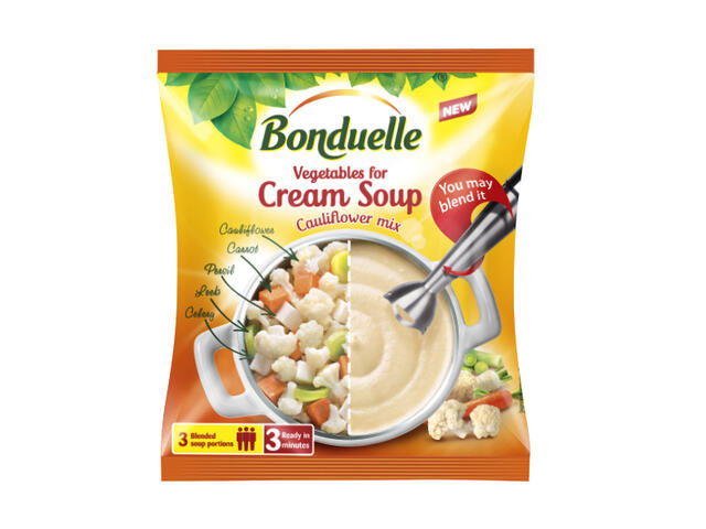 Amestec de legume pentru supa crema de conopida Bonduelle, 400g