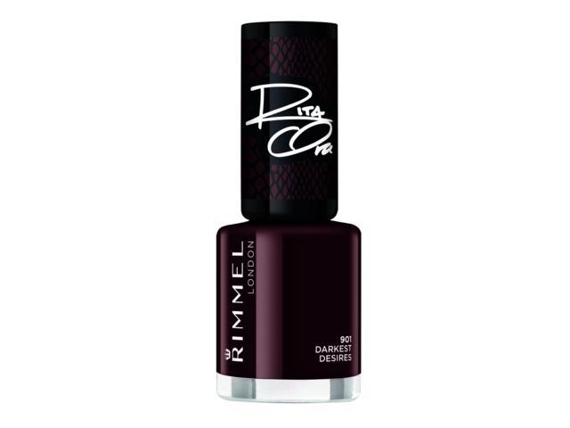 Lac de Unghii Rimmel London 60 Seconds Super Shine Rita Ora  - 901 Darkest Desires, 8 ML