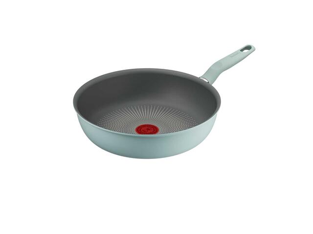 Tigaie Halo Eucalyptus Tefal De 28 Cm G0160602, Aluminiu, Compatibil Cu Inductia, Indicator De Temperatura Thermo-Signal, Invelis Antiaderent Titanium, Verde