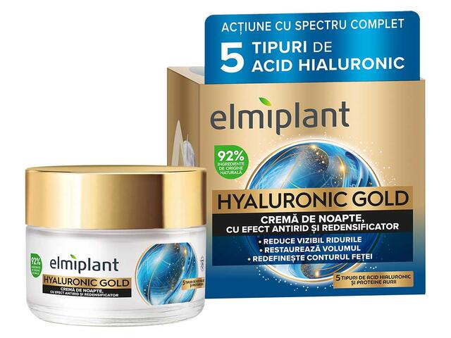 Crema de noapte Hyaluronic Gold Elmiplant 50ML
