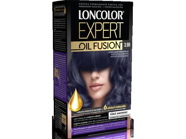 Vopsea de par Loncolor Expert Oil Fusion 3.99 Saten Albastrui Intens 100 ML